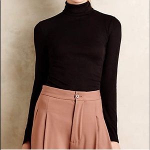 Postmark Anthropologie Black Turtleneck Size Med